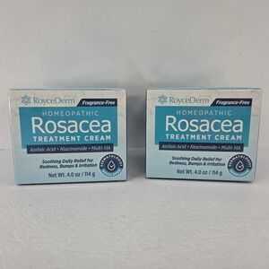 2 Pk RoyceDerm Rosacea Treatment Cream 4oz Azelaic Acid Niacinamide No Fragrance